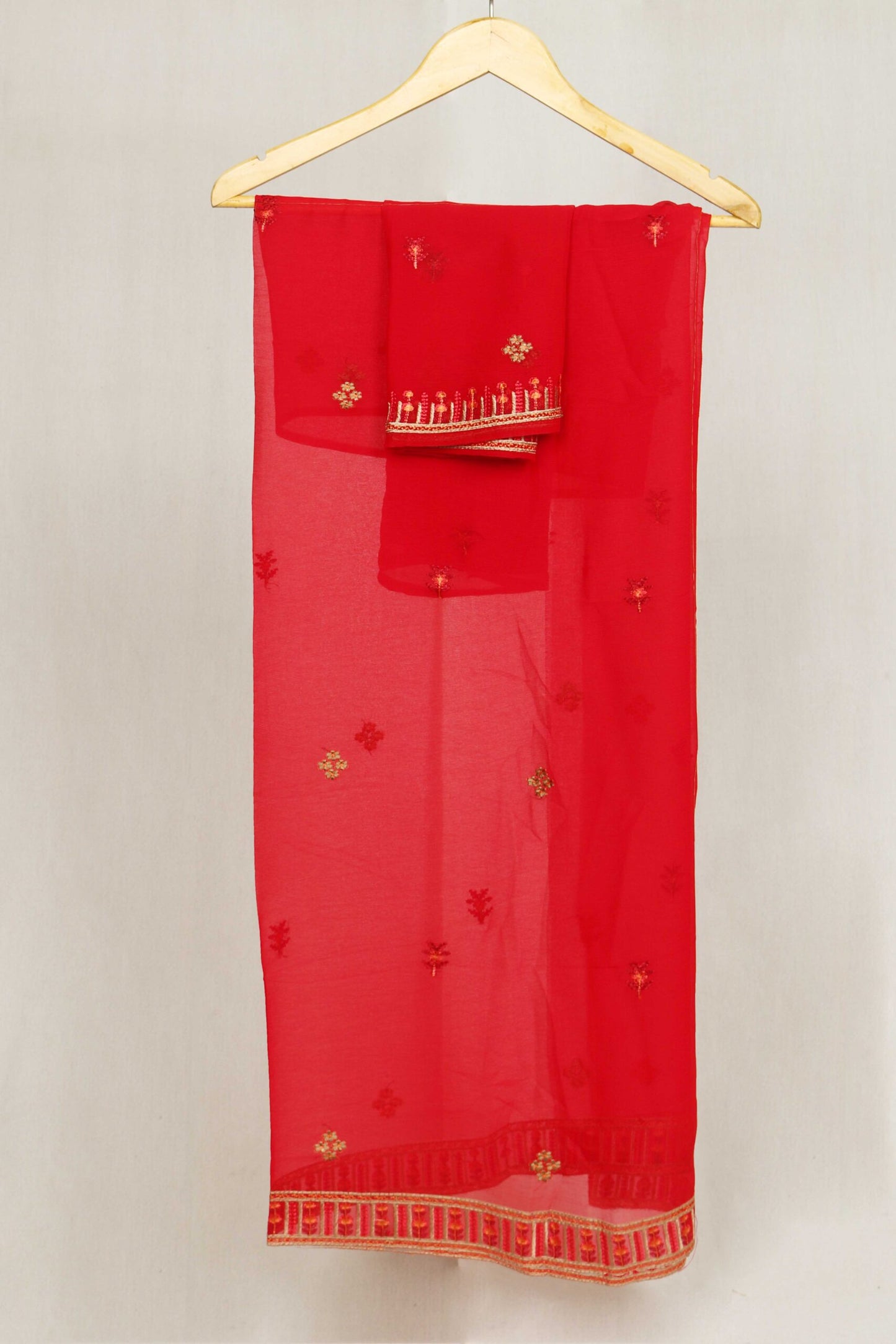 Breeze Heavy Embroidered Chiffon  HEBred