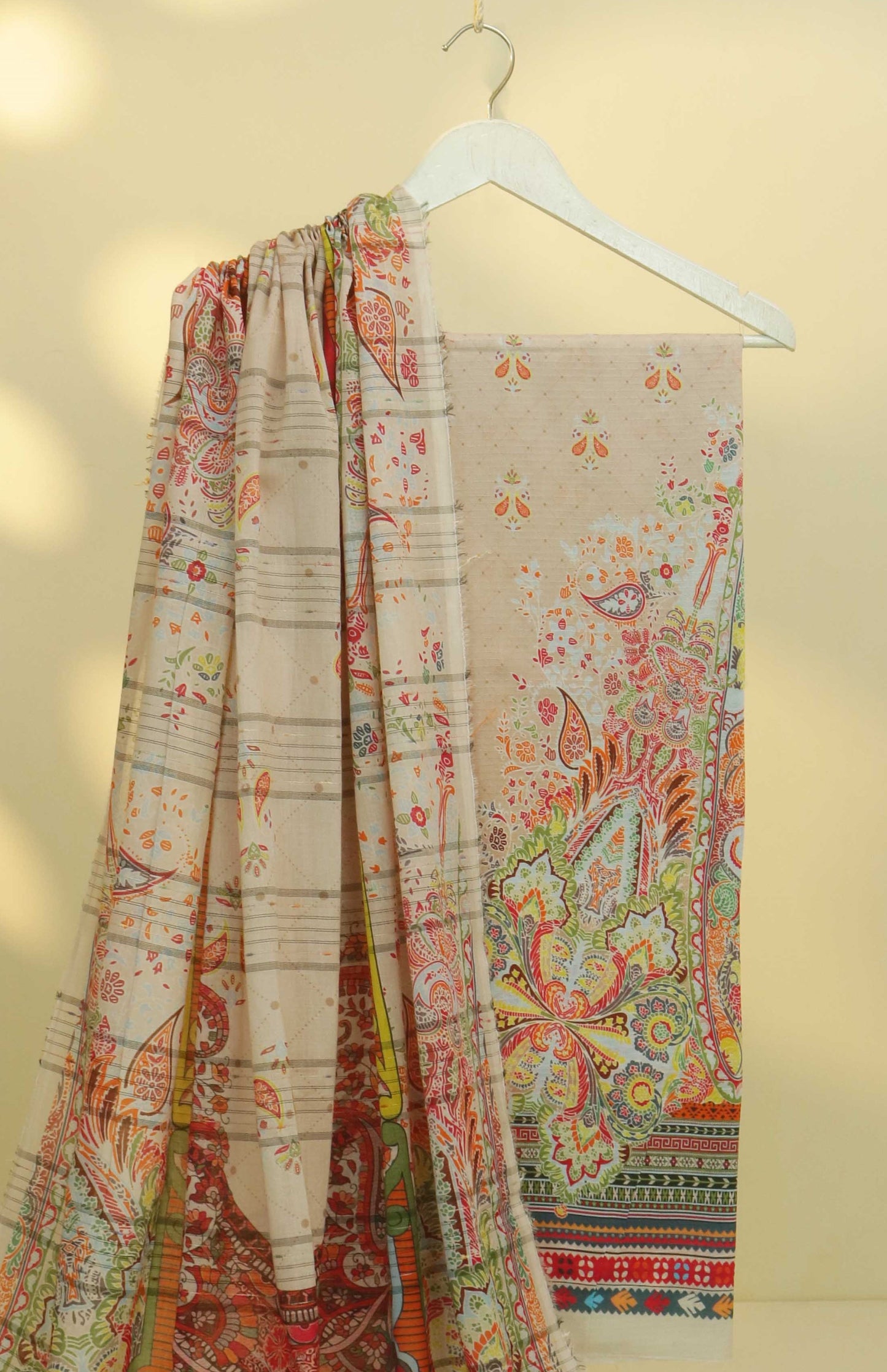 3Piece - Superior Printed Lawn Suit Carnation CR09