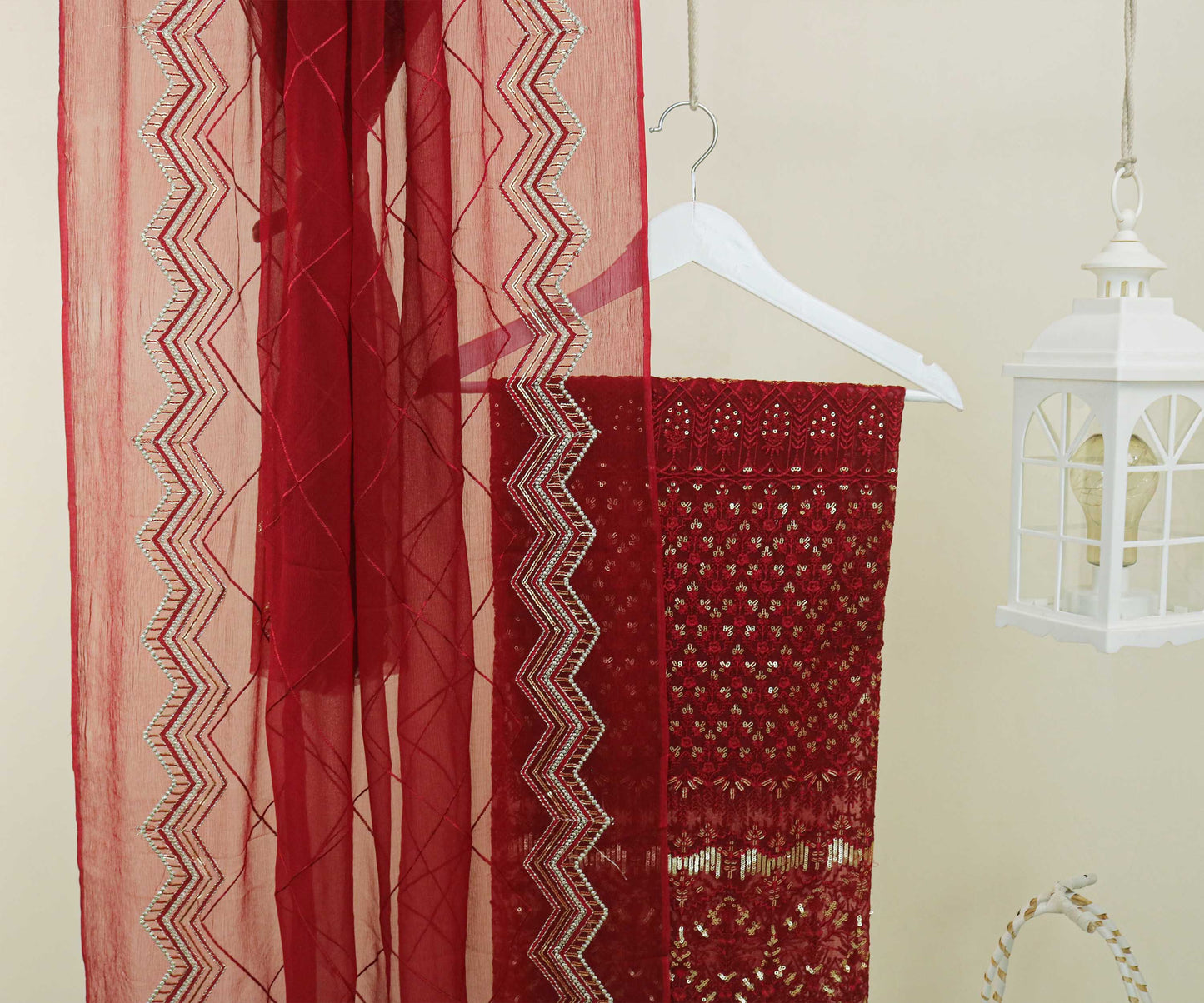 Fancy Embroidered 2pc Suit d-0010