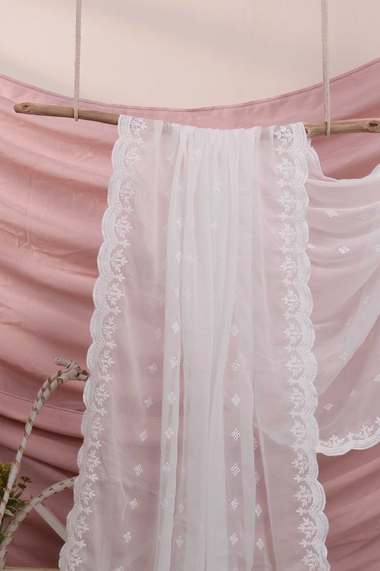 Embroidered Chiffon Duppata H25AC22