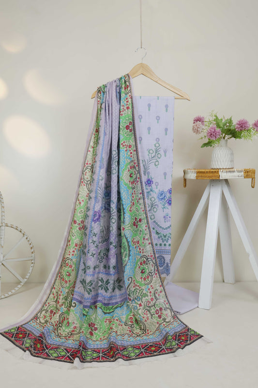 3Piece - Superior Printed Lawn Suit Carnation CR29