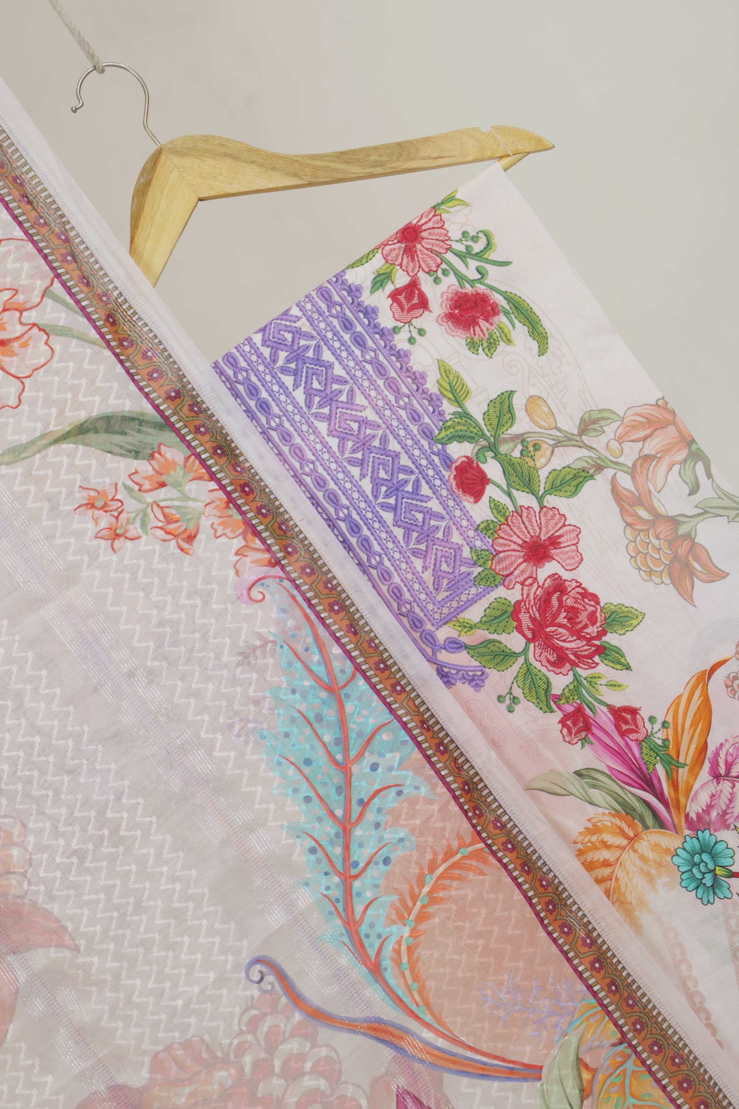 3Piece - Superior Printed Lawn Suit Carnation CR32