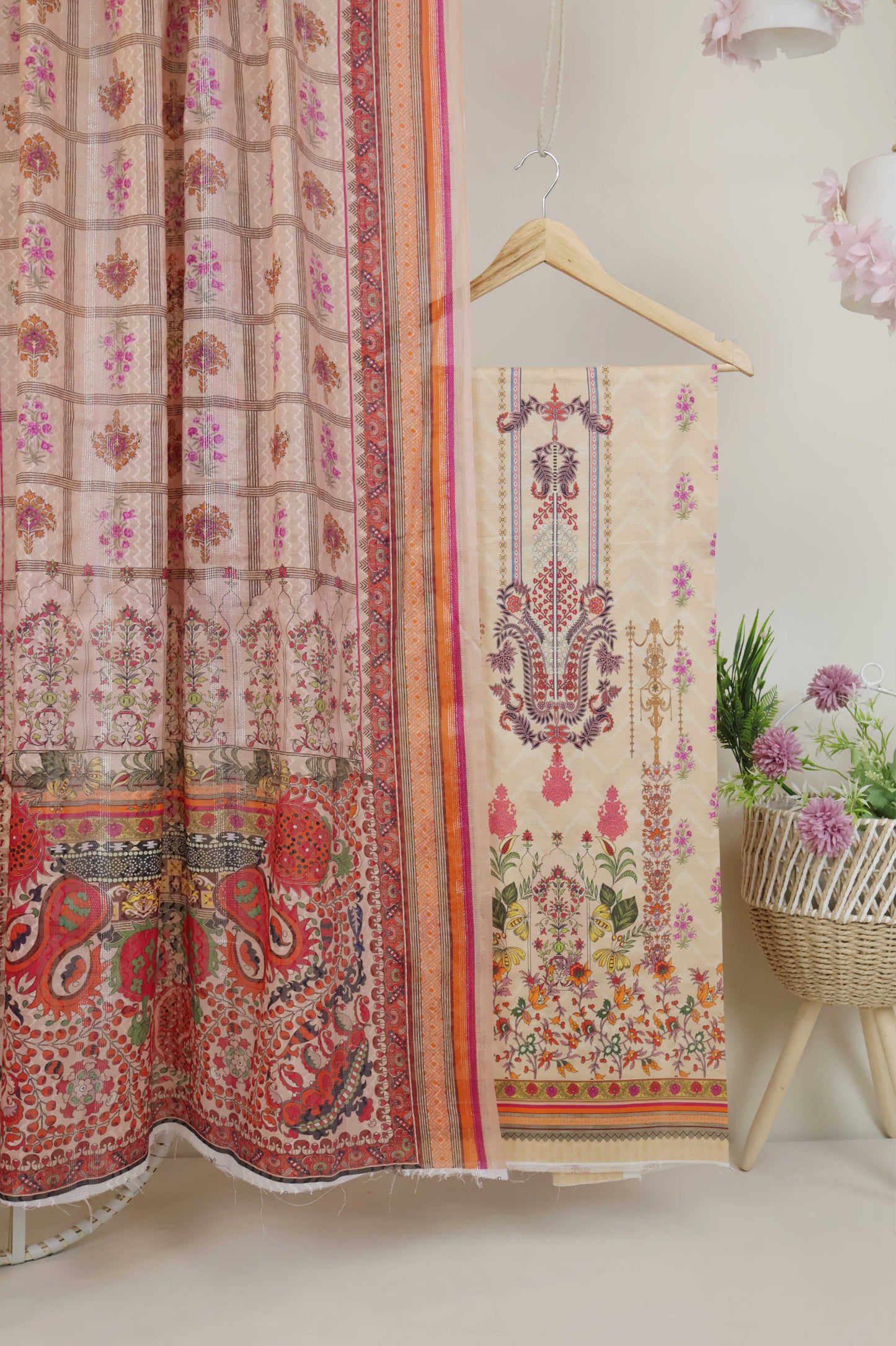 3Piece - Superior Printed Lawn Suit Carnation CR23