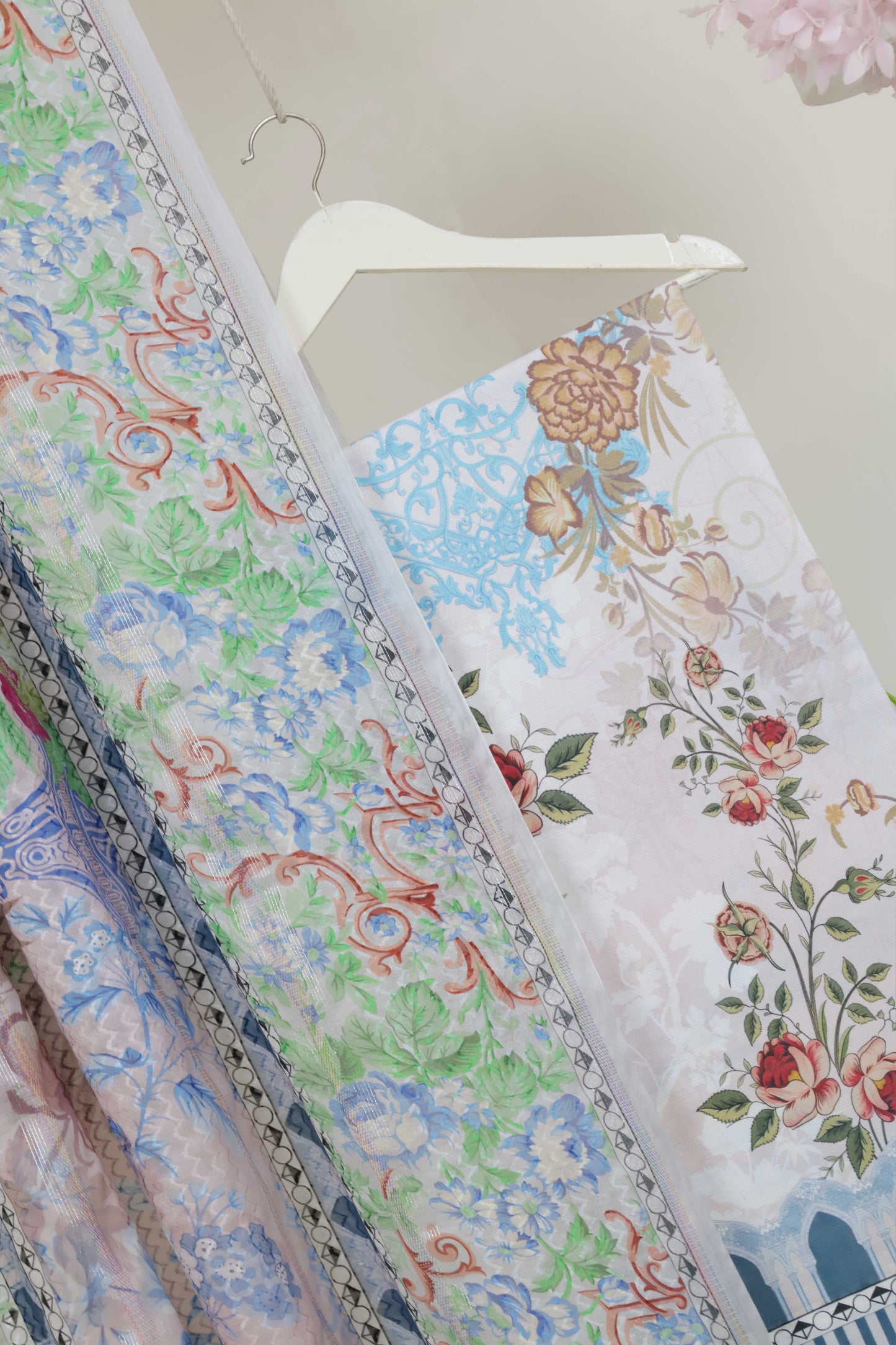 3Piece - Superior Printed Lawn Suit Carnation CR27