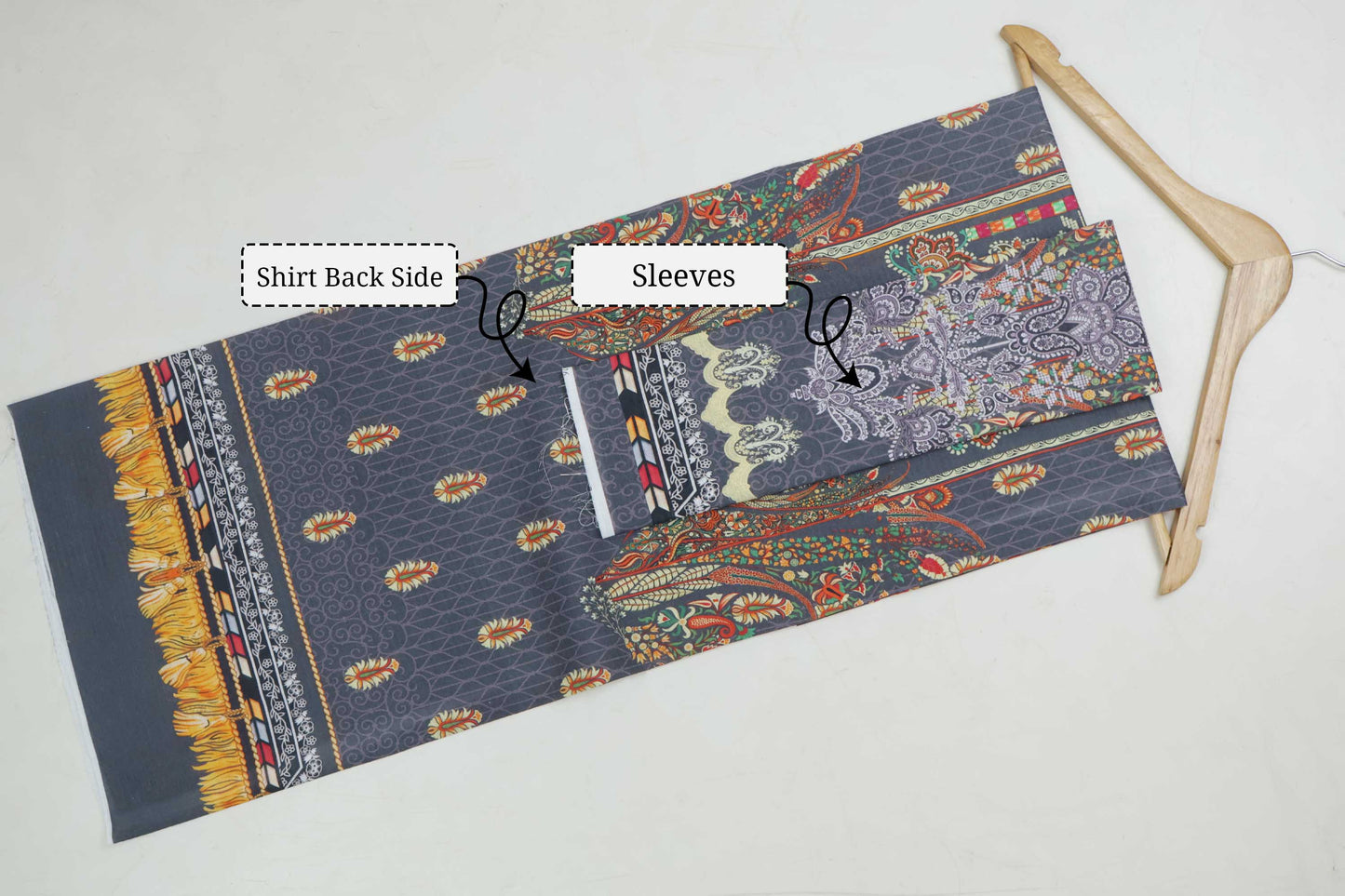 3Piece - Superior Printed Lawn Suit Carnation CR12