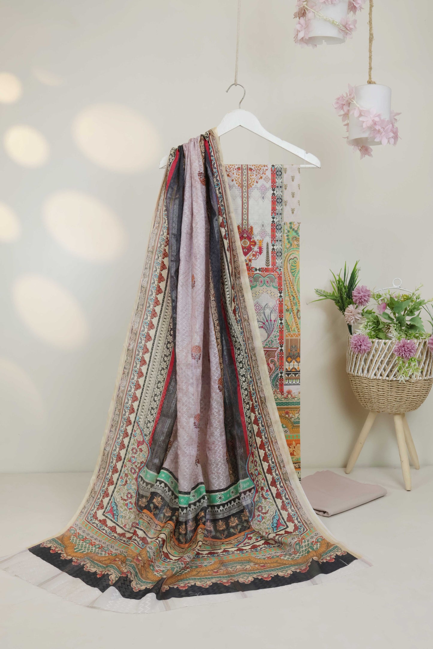 3Piece - Superior Printed Lawn Suit Carnation CR06