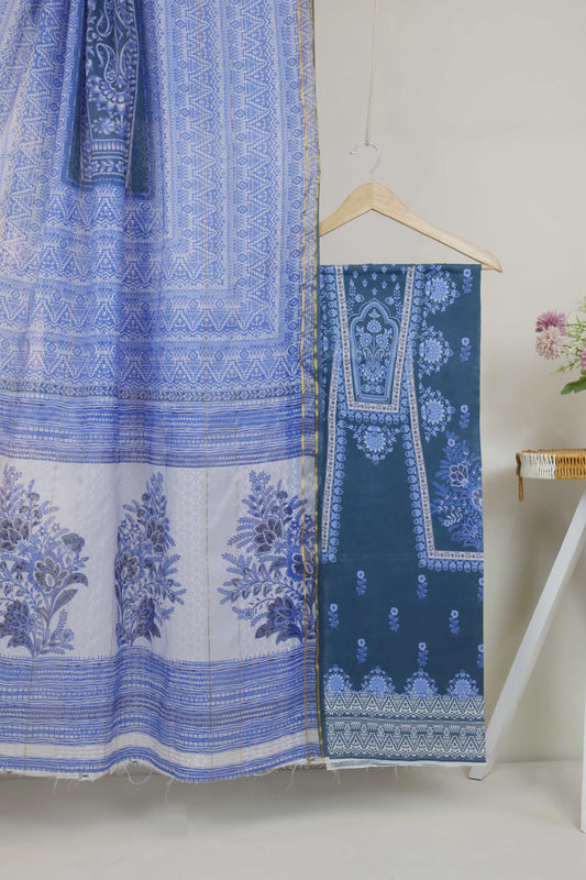 3Piece - Superior Printed Lawn Suit Carnation CR28
