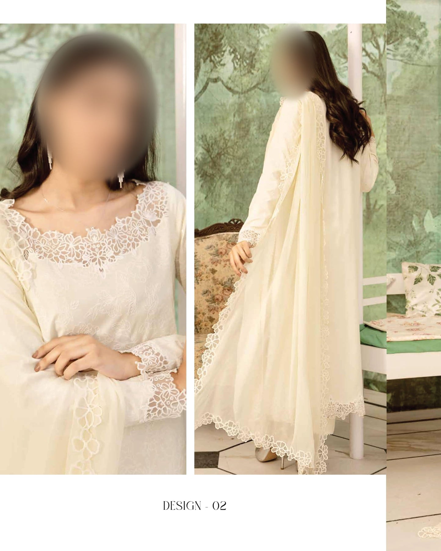 Luxury Lawn Embroidered Suit NV1WR02
