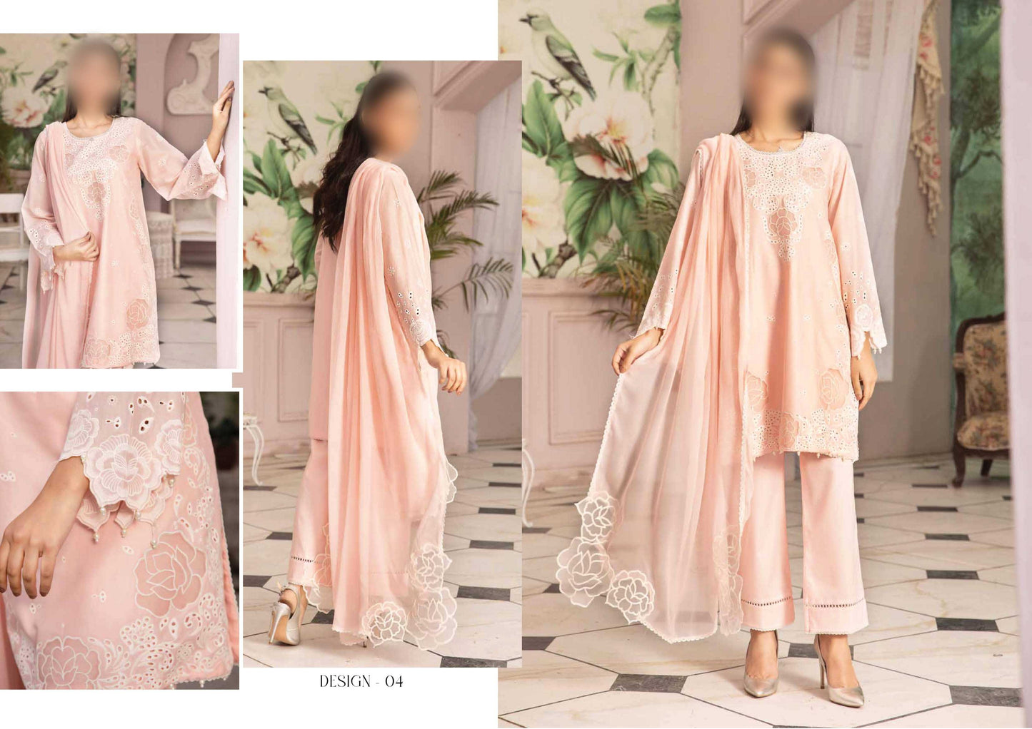 Luxury Lawn Embroidered Suit NV1WR04