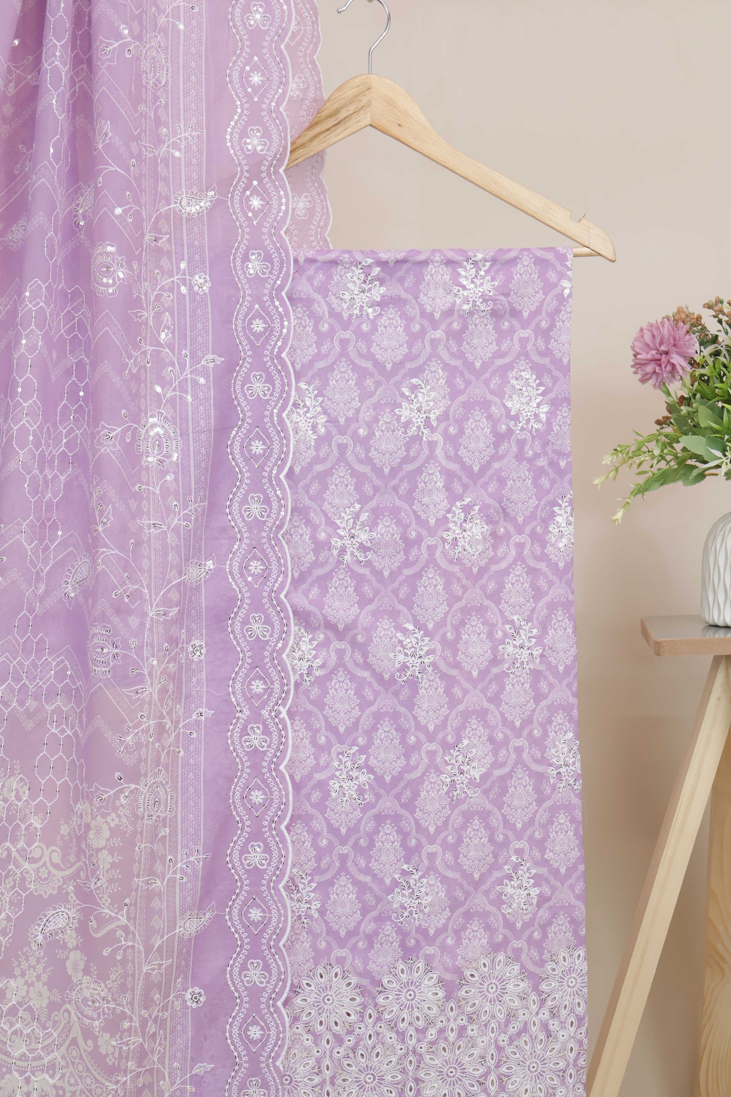 3piece-Luxury Lawn Embroidered Suit ELBS03