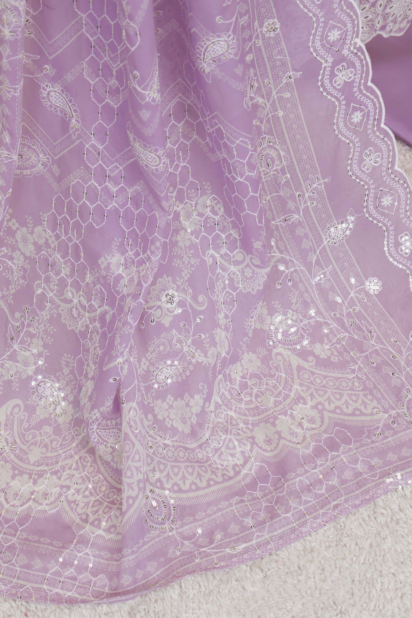 3piece-Luxury Lawn Embroidered Suit ELBS03