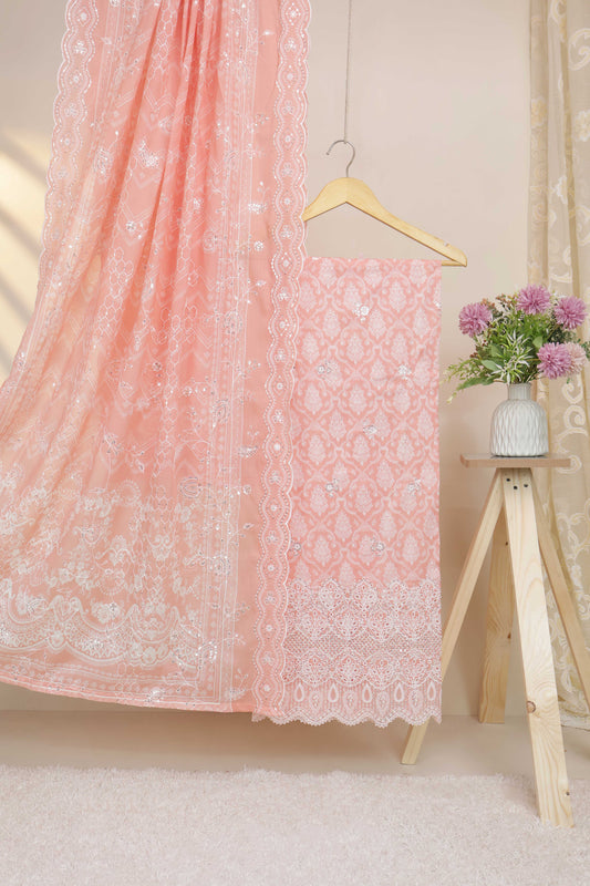 3piece-Luxury Lawn Embroidered Suit ELBS02