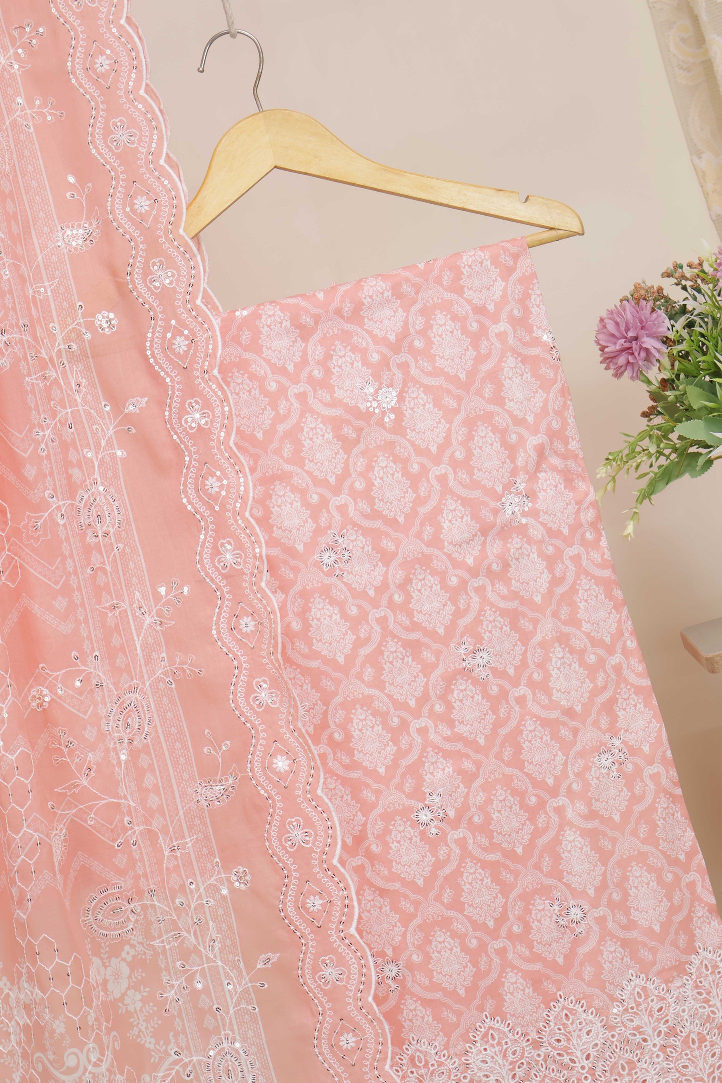 3piece-Luxury Lawn Embroidered Suit ELBS02