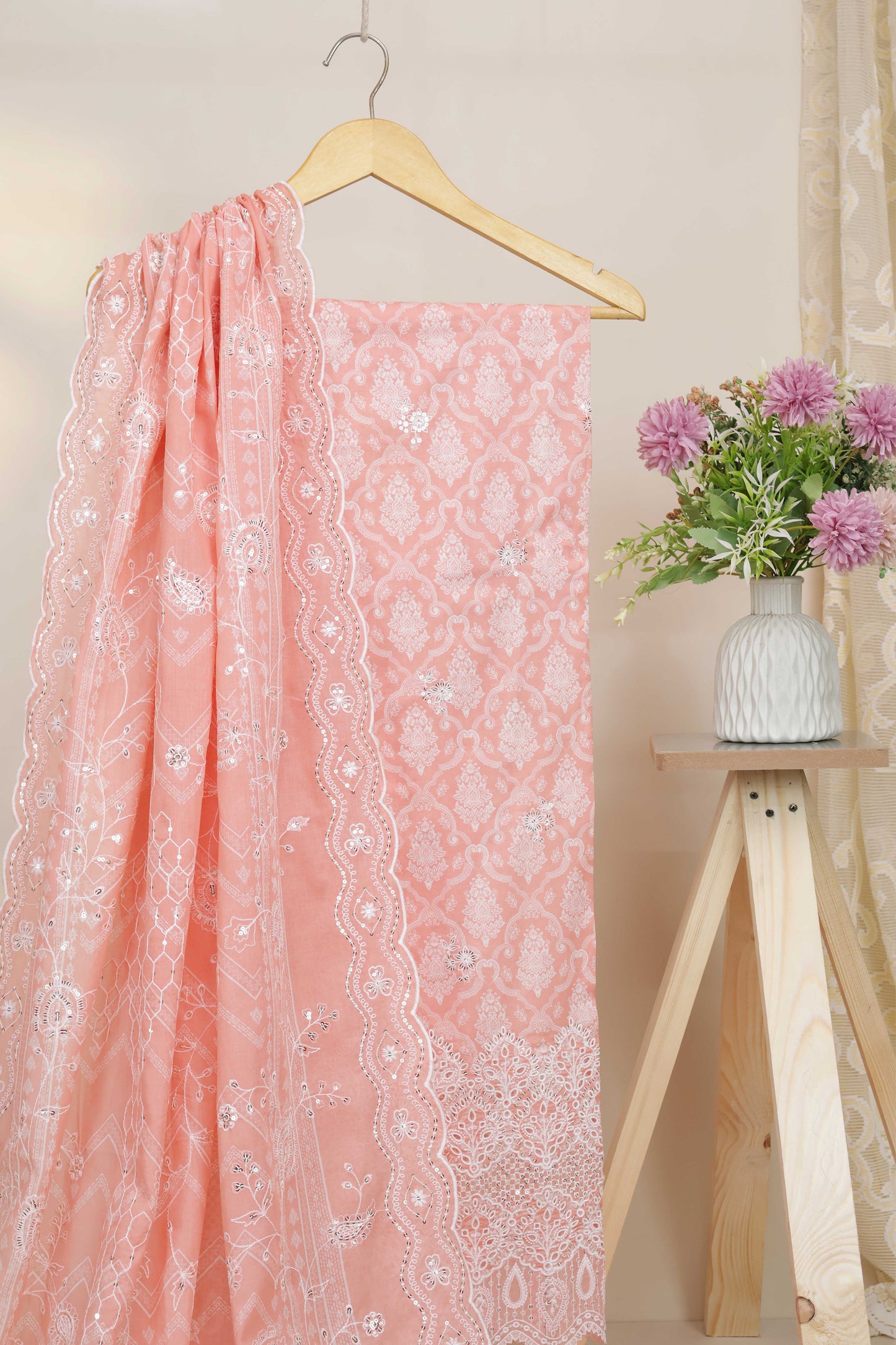 3piece-Luxury Lawn Embroidered Suit ELBS02