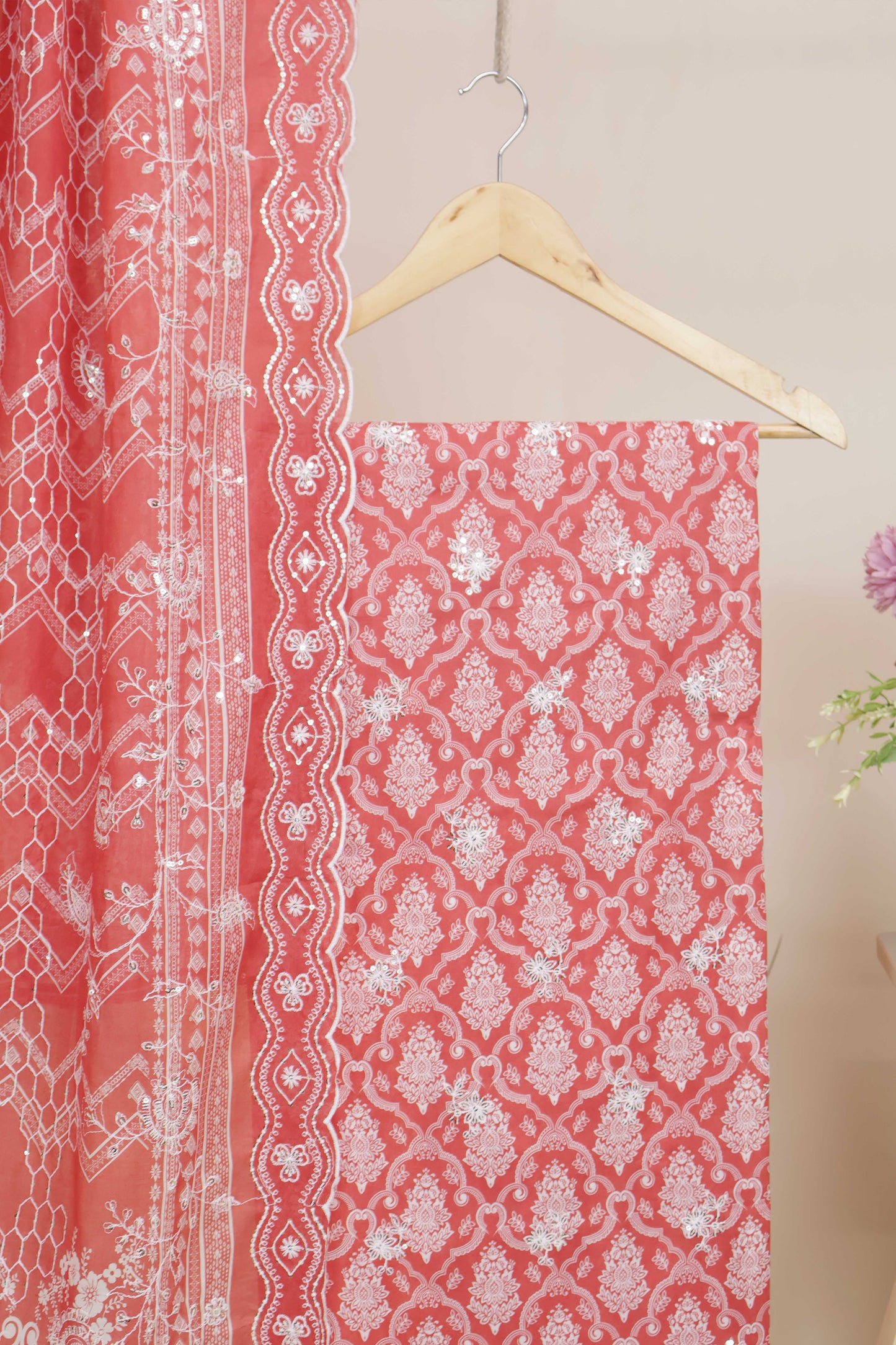 3piece-Luxury Lawn Embroidered Suit ELBS04