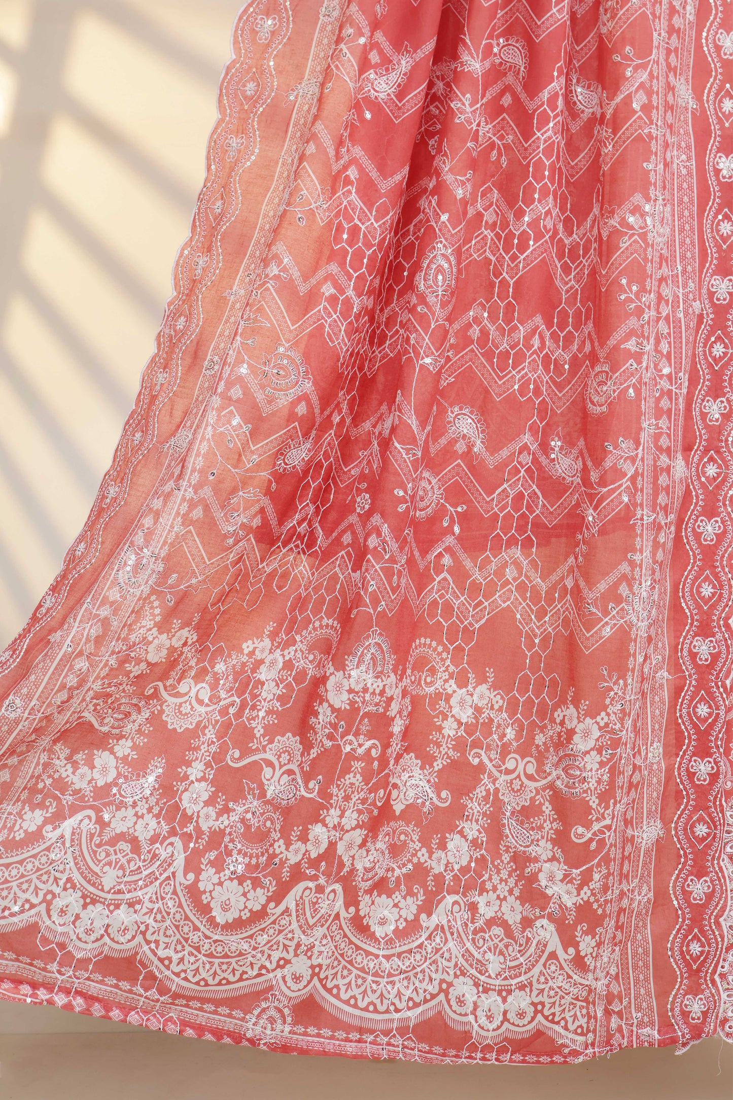 3piece-Luxury Lawn Embroidered Suit ELBS04