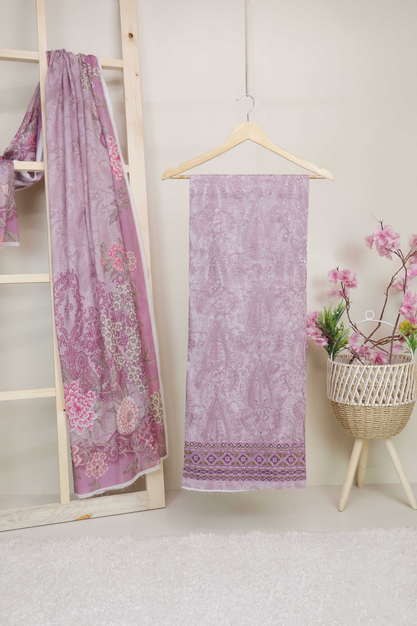3-Piece Lawn Embroidered Suit V1D06