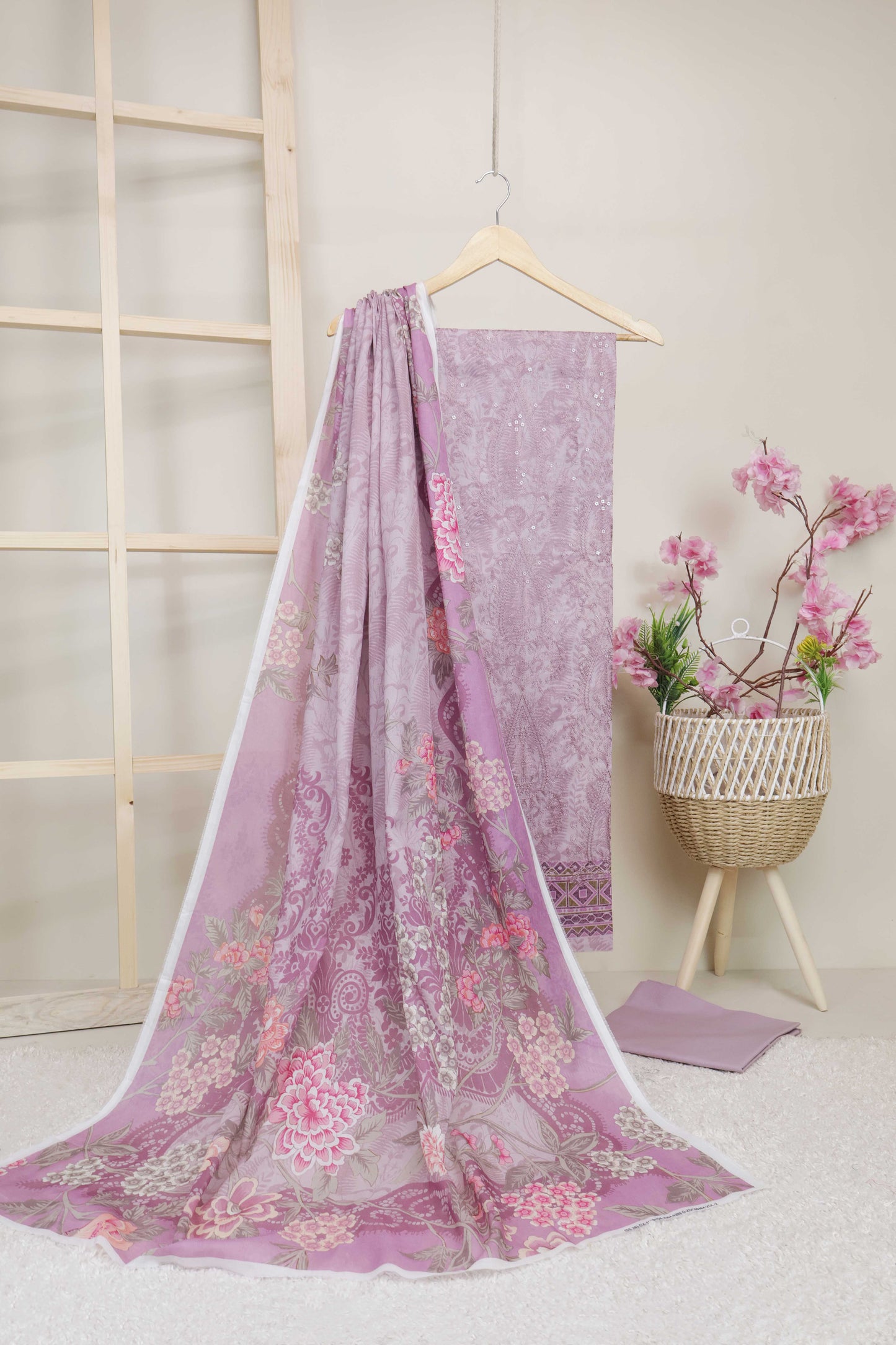 3-Piece Lawn Embroidered Suit V1D06
