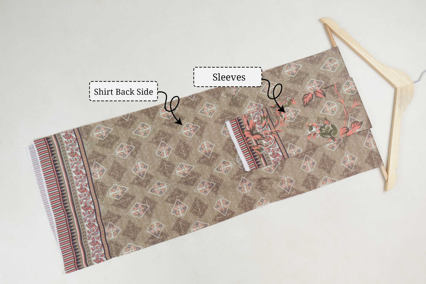 3Piece-Lawn Embroidered Suit V3D05