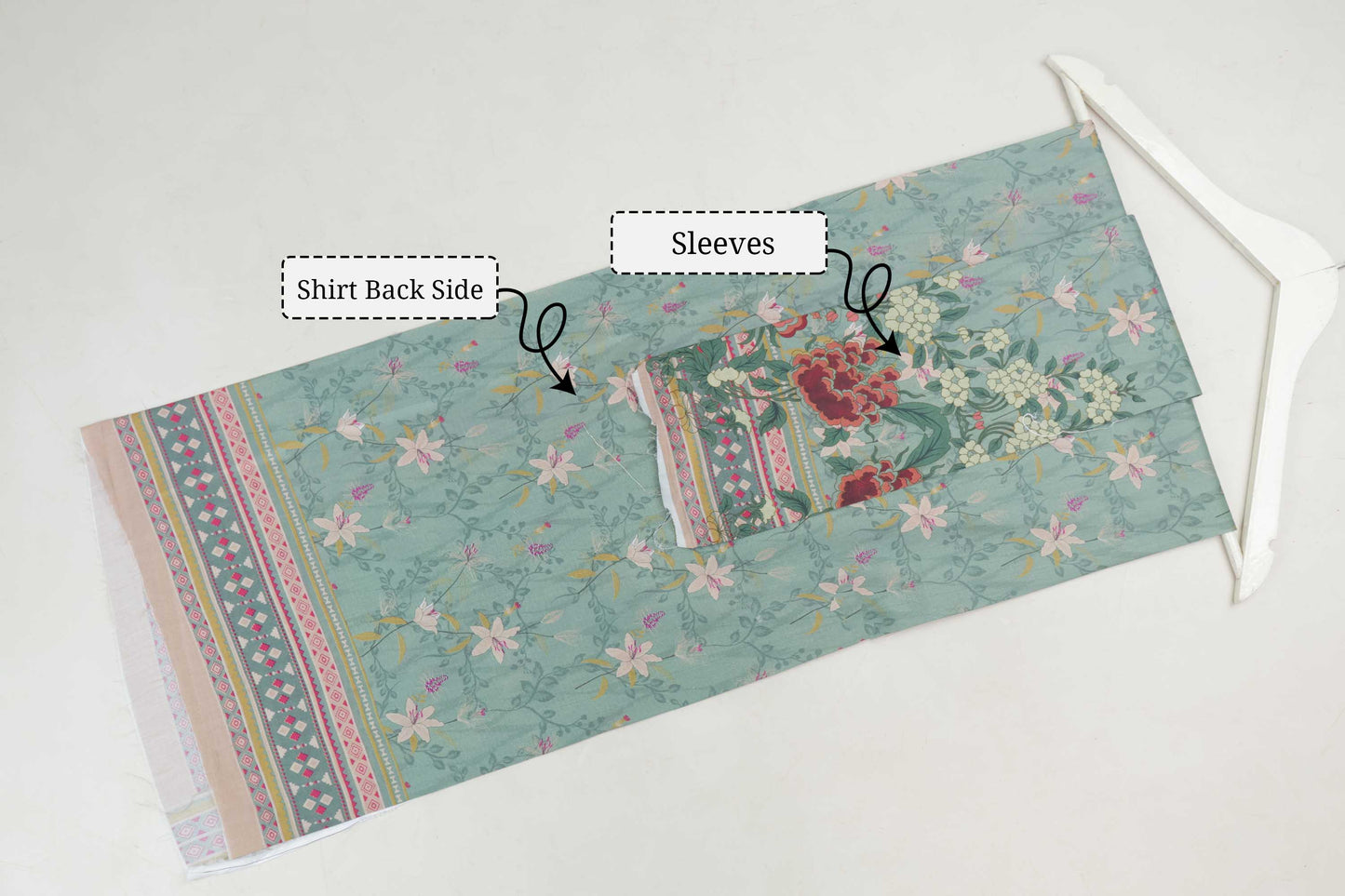 3Piece-Lawn Embroidered Suit V3D08