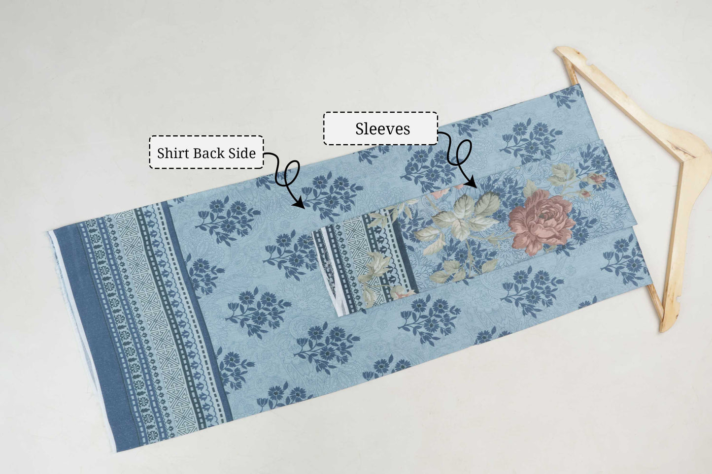 3Piece-Lawn Embroidered Suit V3D07