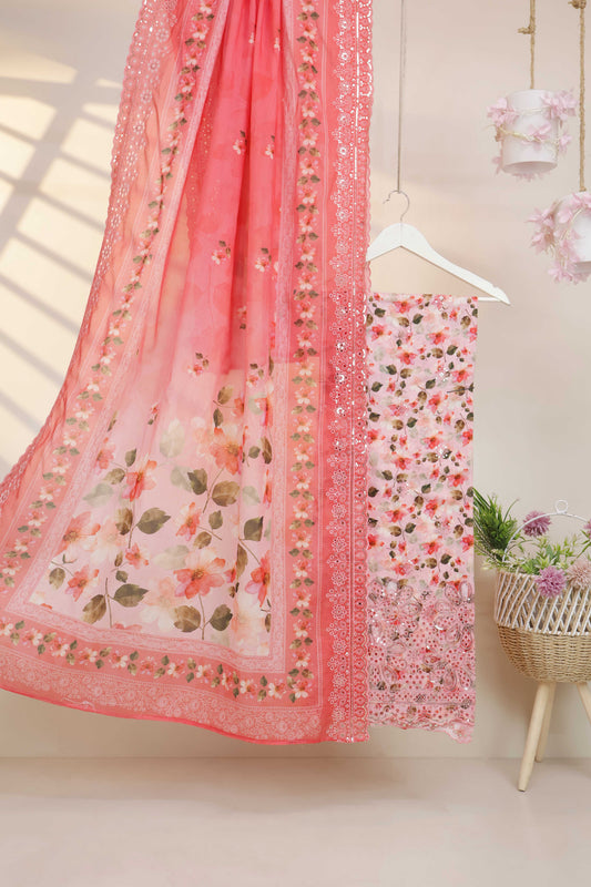 Luxury Lawn Embroidered Suit ELBS14