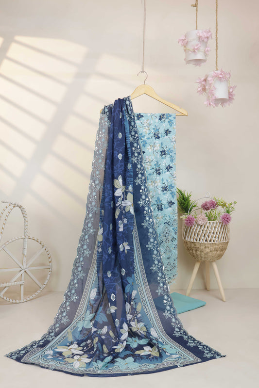 Luxury Lawn Embroidered Suit ELBS11