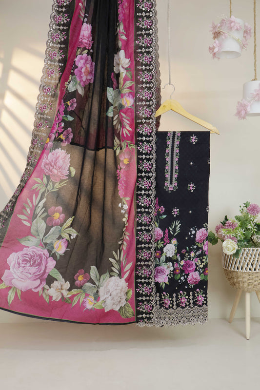 Luxury Lawn Embroidered Suit ELBS16