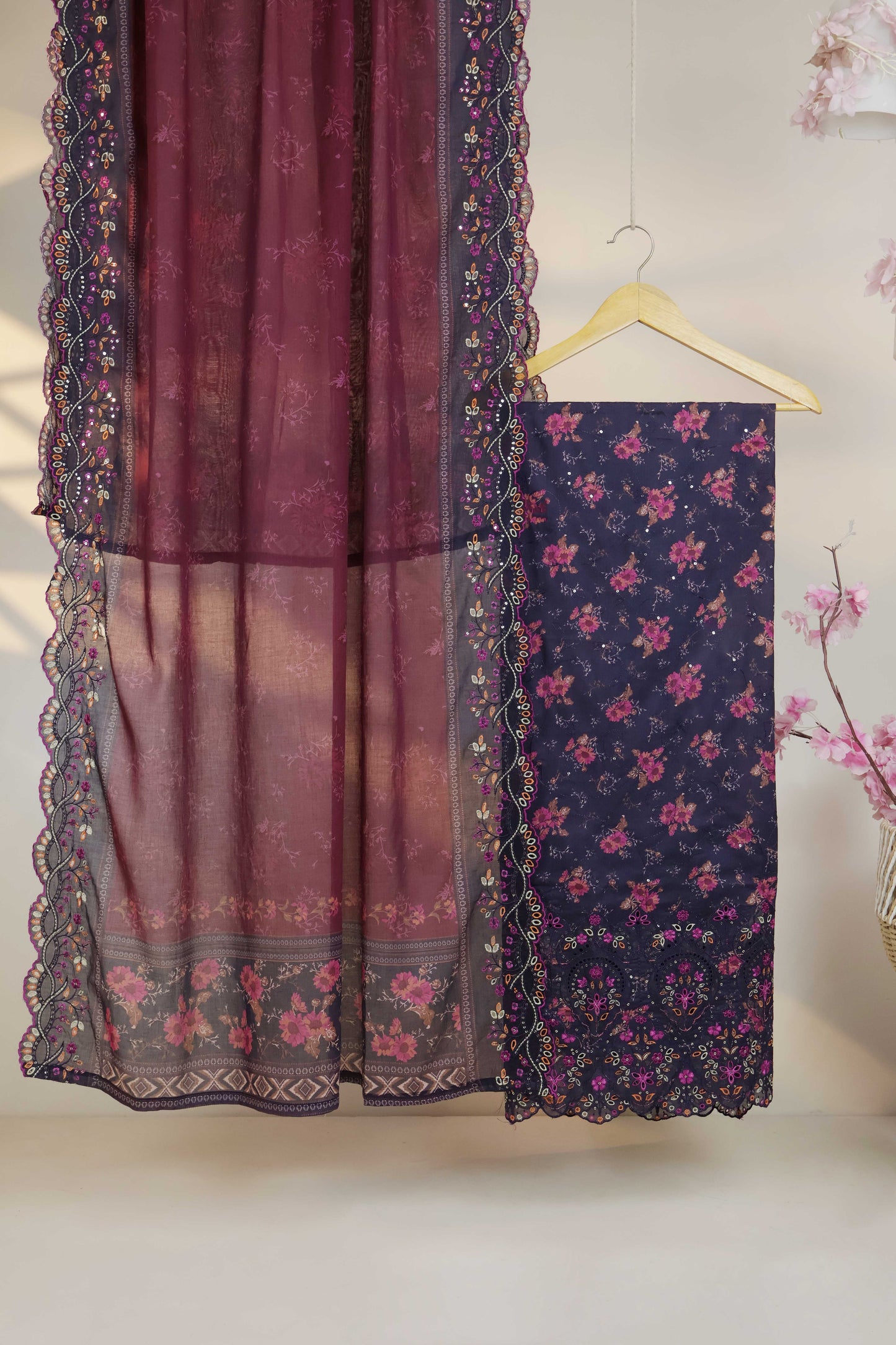 Luxury Lawn Embroidered Suit ELBS22