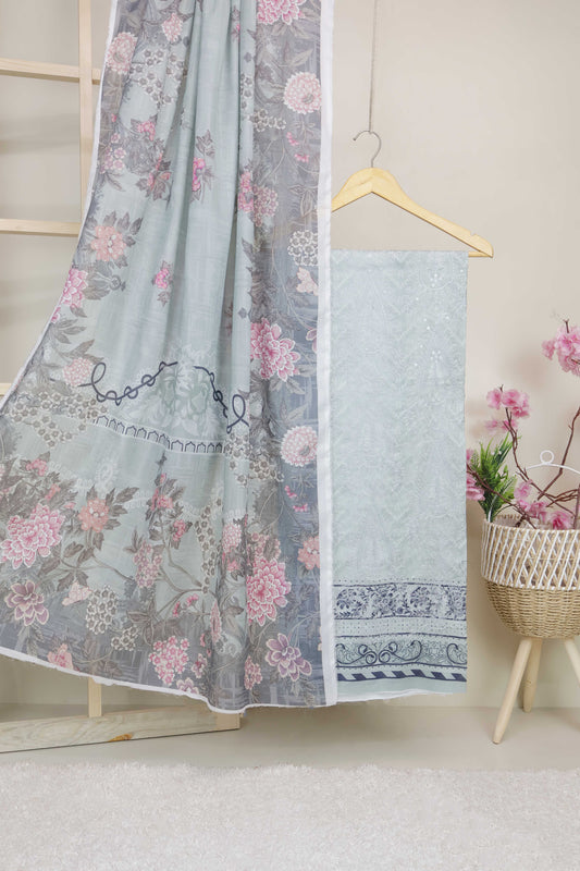3-Piece Lawn Embroidered Suit V1D09