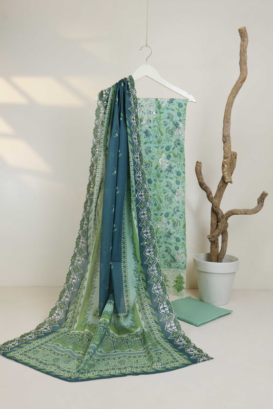 Luxury Lawn Embroidered Suit ELBS20
