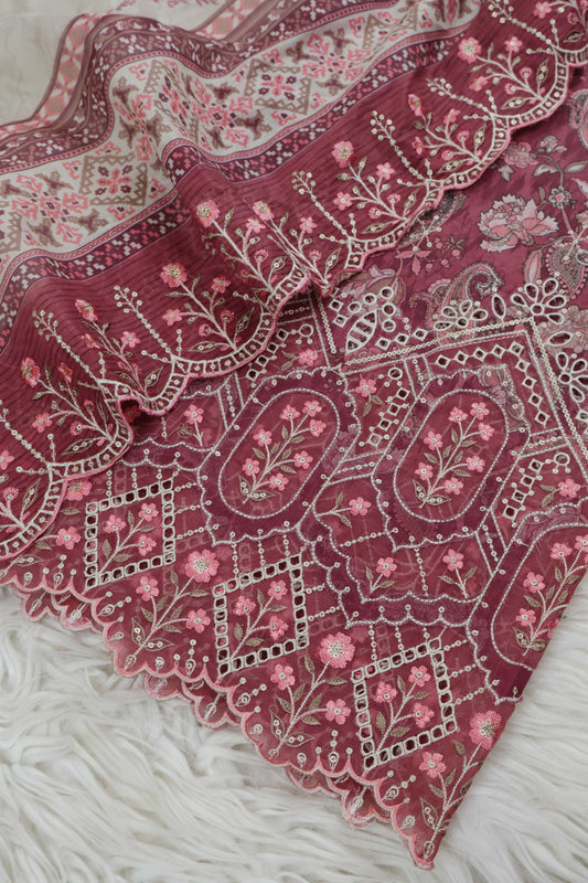 Luxury Lawn Embroidered Suit ELBS25