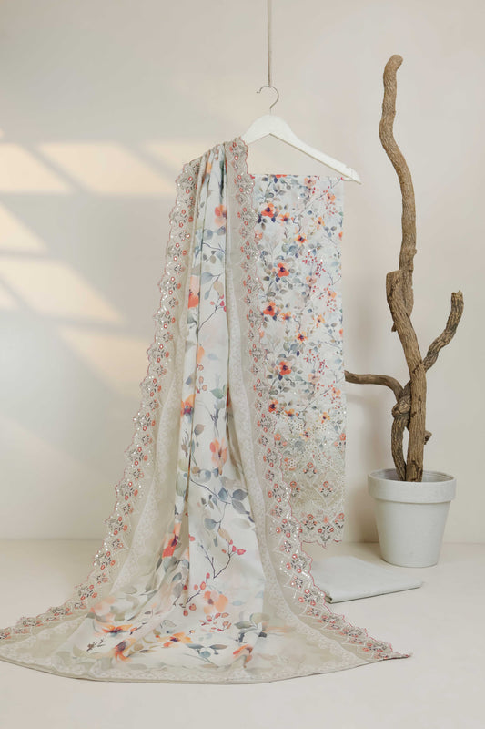 Luxury Lawn Embroidered Suit ELBS29