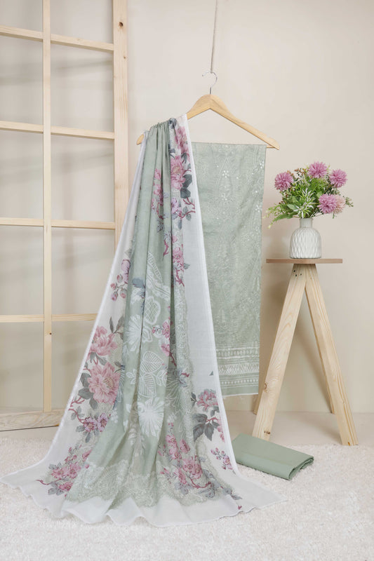 3-Piece Lawn Embroidered Suit V1D10