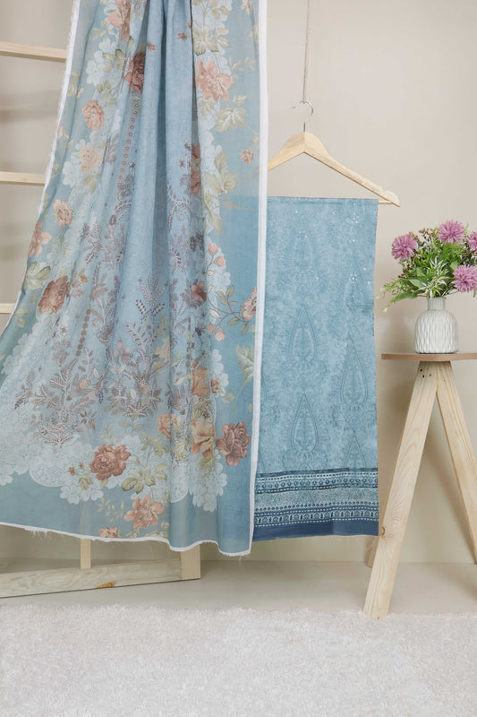 3-Piece Lawn Embroidered Suit V1D07