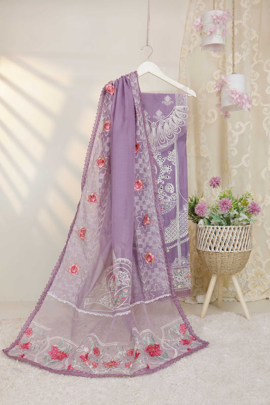 Luxury Lawn Embroidered Suit ELHA05