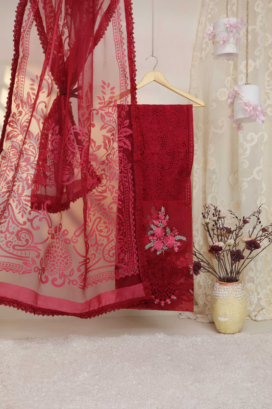 Luxury Lawn Embroidered Suit ELHA10