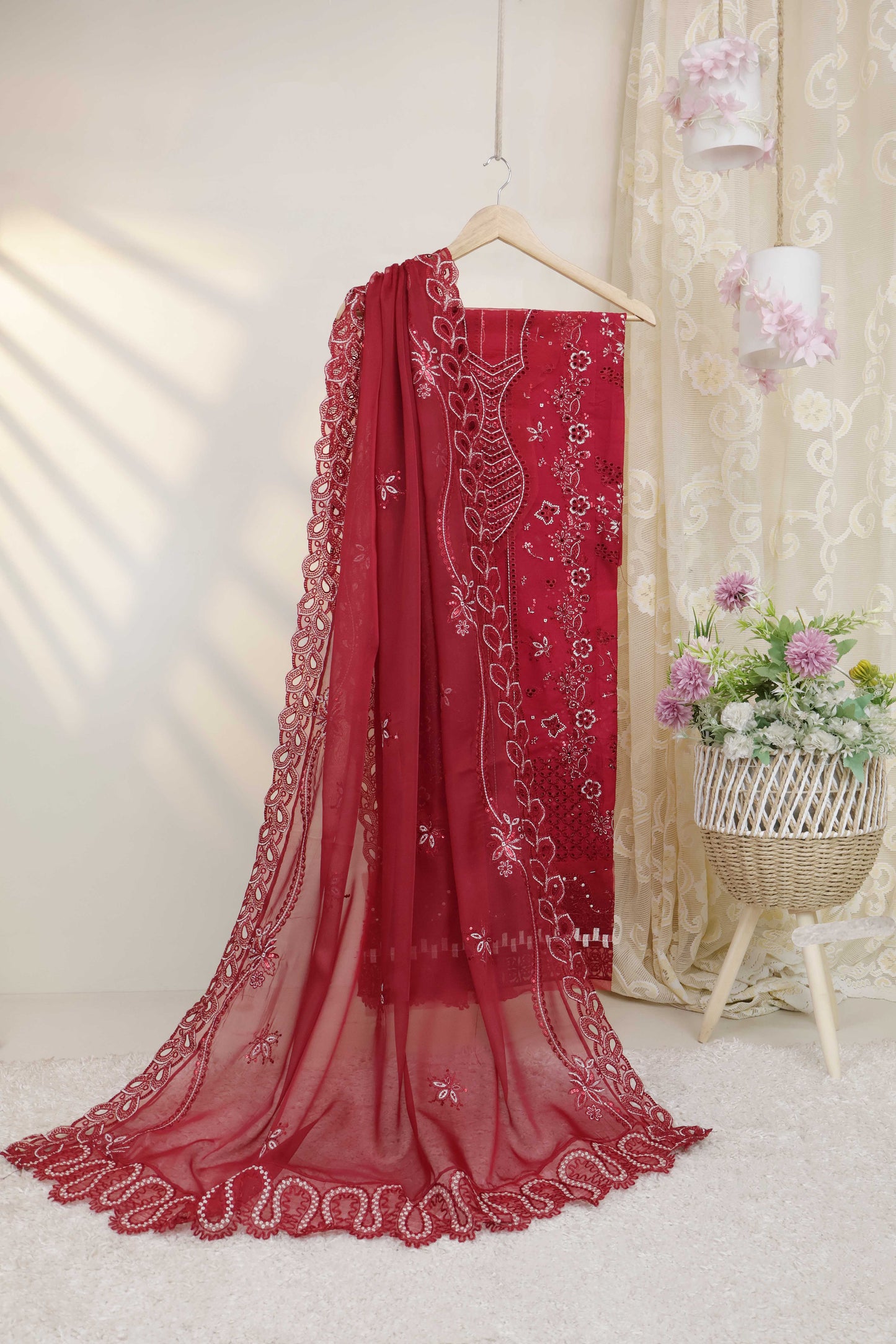 Luxury Lawn Embroidered Suit ELHA13