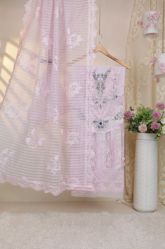 Luxury Lawn Embroidered Suit ELHA12