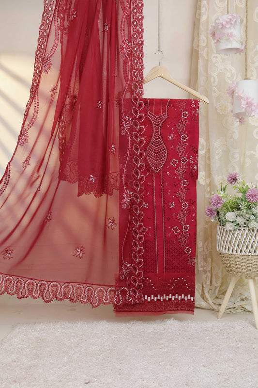 Luxury Lawn Embroidered Suit ELHA13