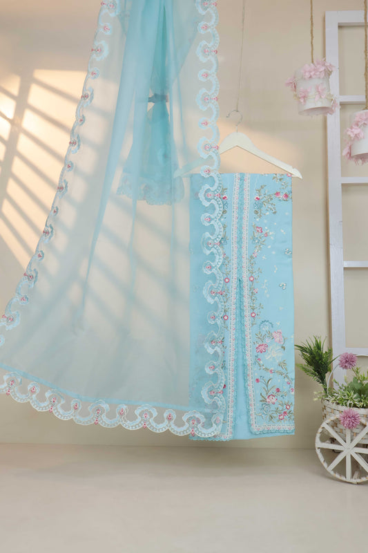 Luxury Lawn Embroidered Suit ELHA38