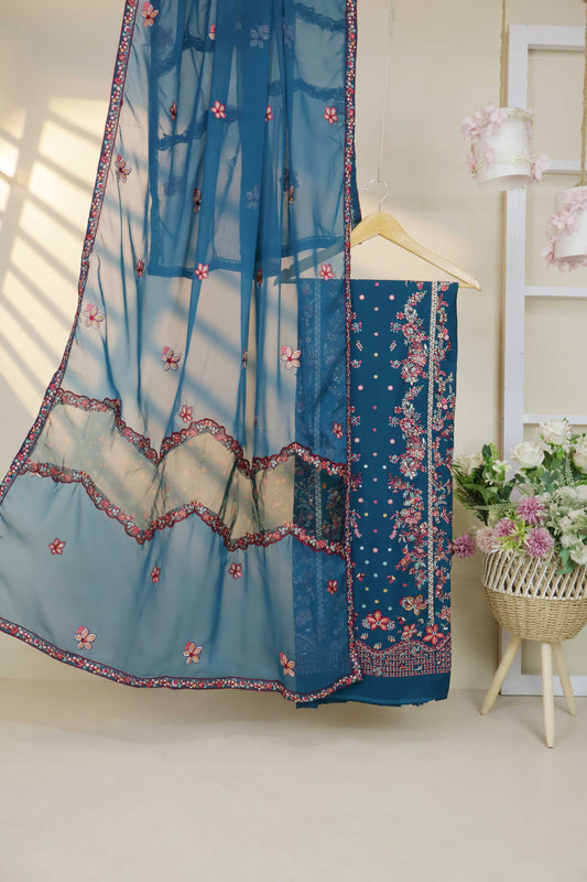 Luxury Lawn Embroidered Suit ELHA39