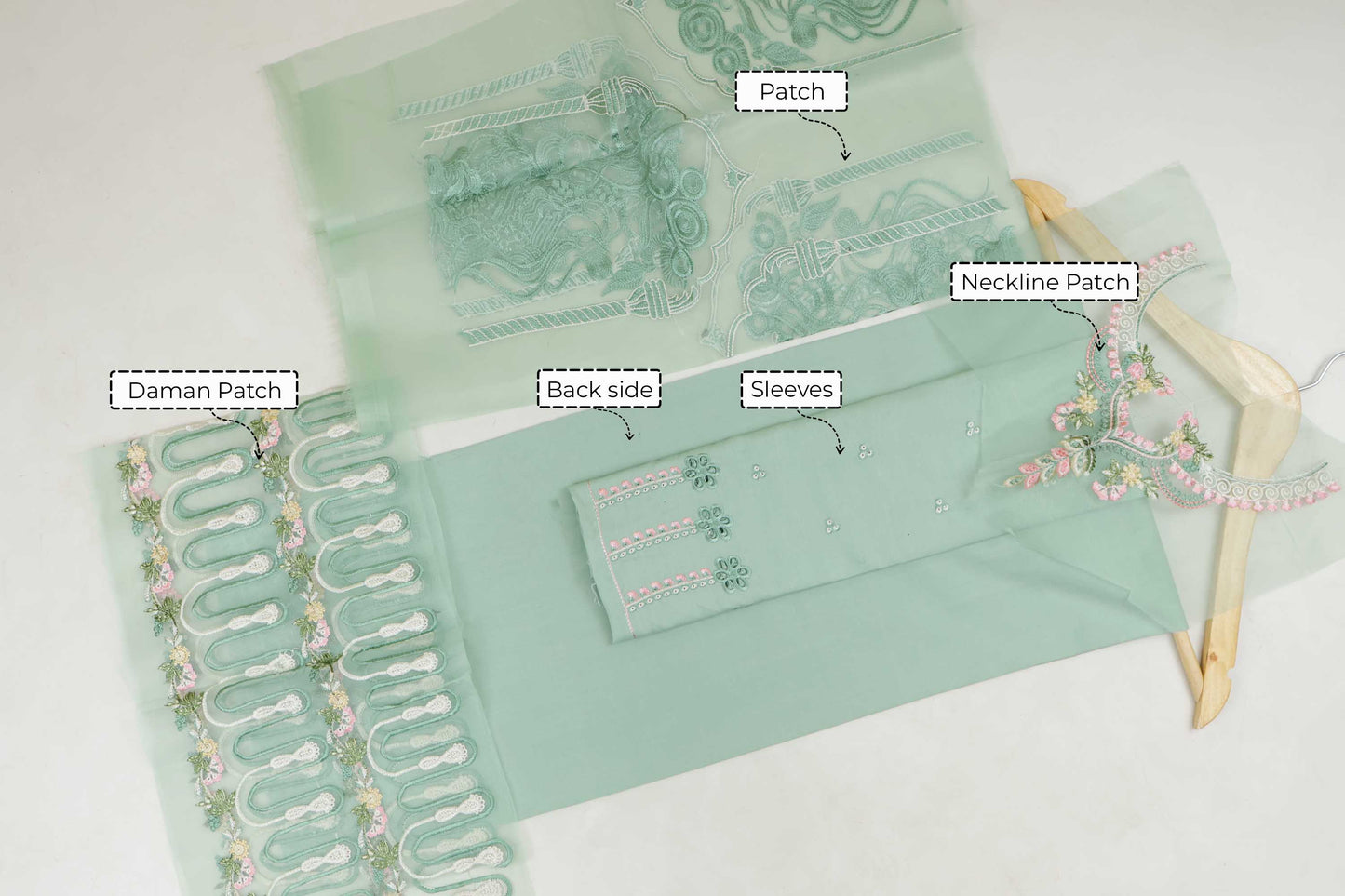 Luxury Lawn Embroidered Suit ELHA46