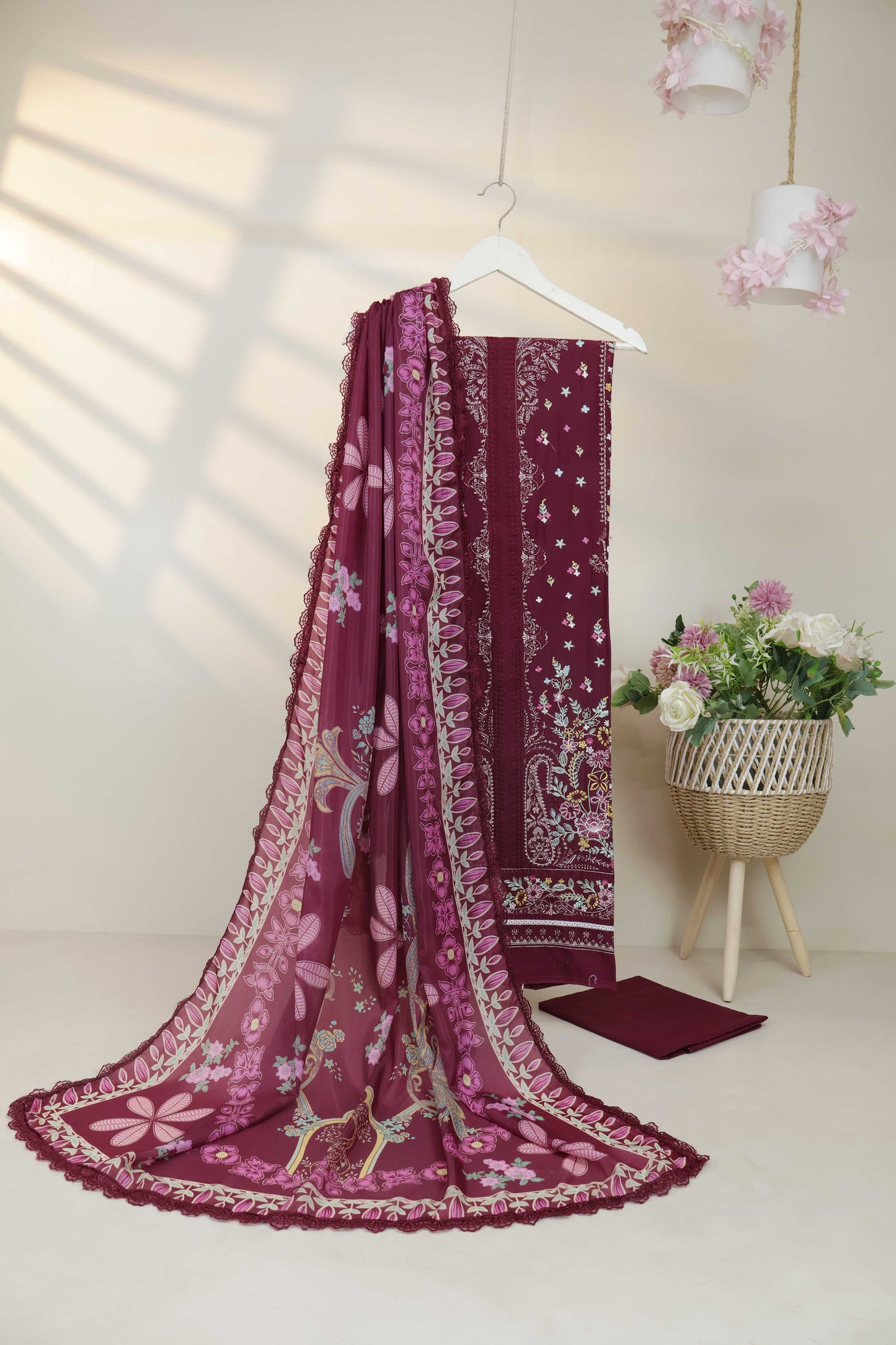 Luxury Lawn Embroidered Suit ELHA45