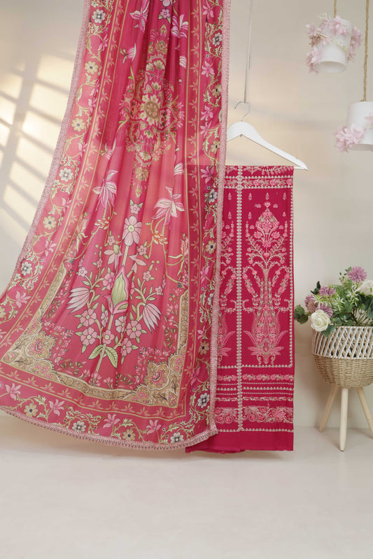 Luxury Lawn Embroidered Suit ELHA44