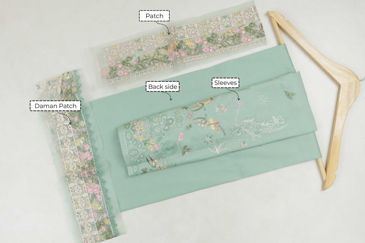 Luxury Lawn Embroidered Suit ELHA42