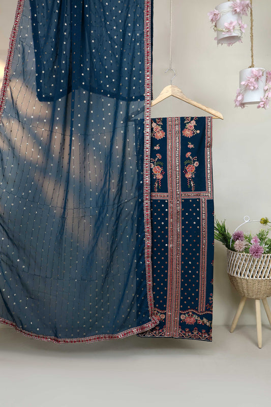 Luxury Lawn Embroidered Suit ELHA56