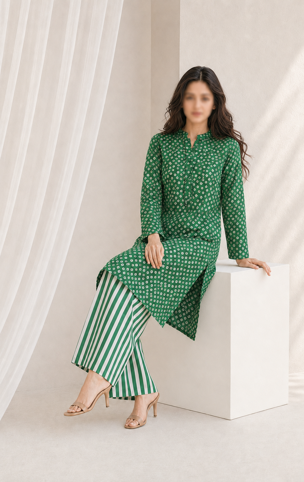 2Piece – Printed Lawn L2P391