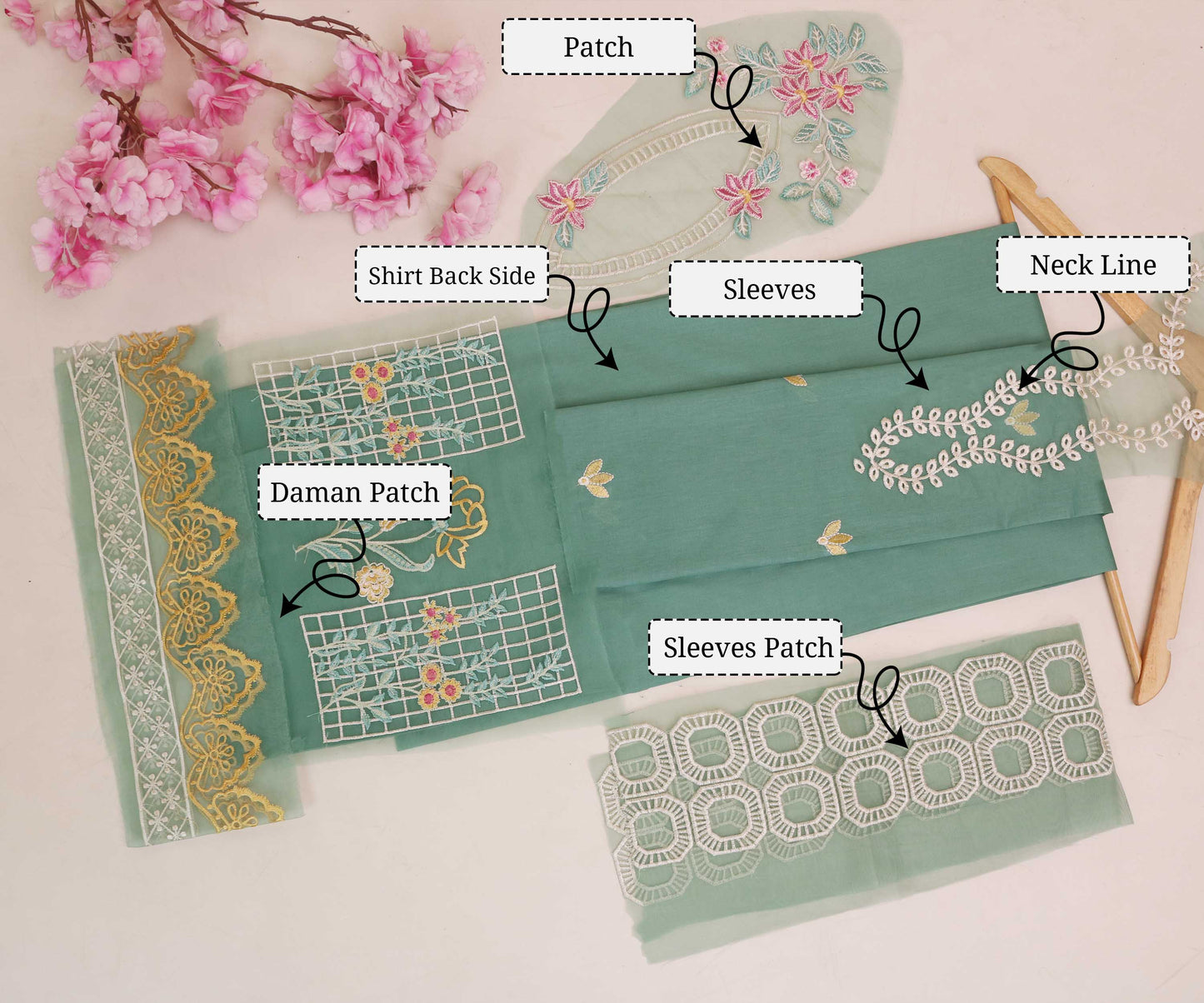 Luxury Lawn Embroidered suit H25SELHA70