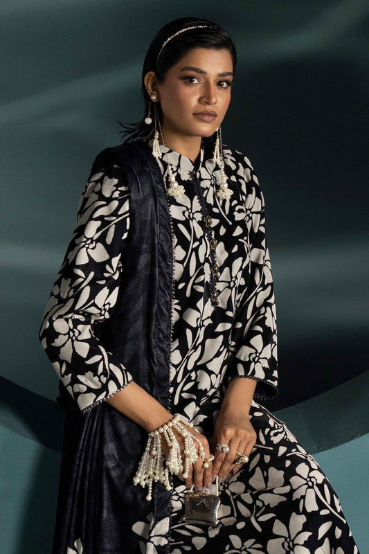 3Piece - Printed Micro Velvet Suit VC125